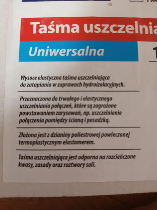 Taśma uszczelniającą uniwersalna primacol professional