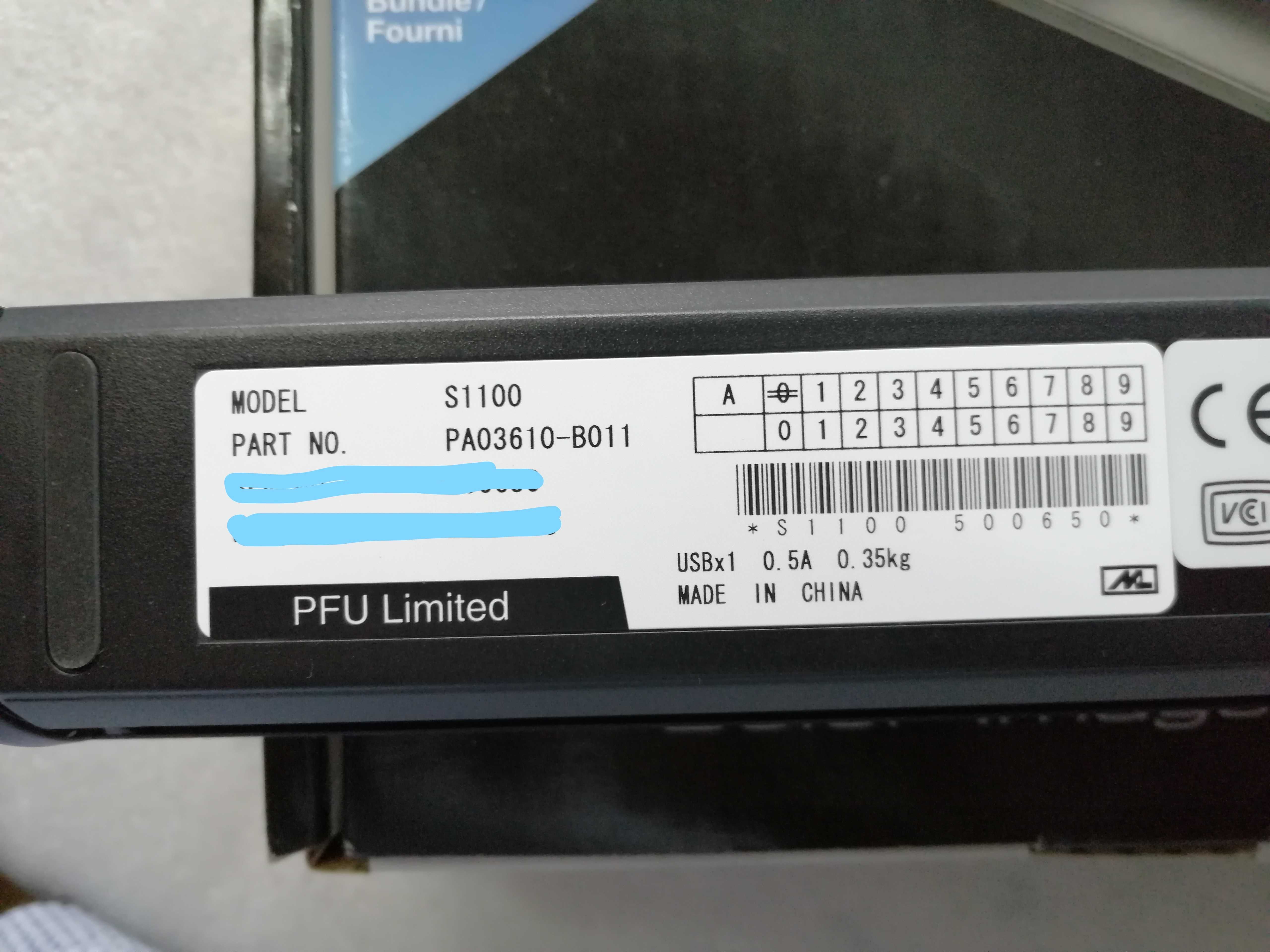 Scanner de Mão Fujitsu ScanSnap S1100