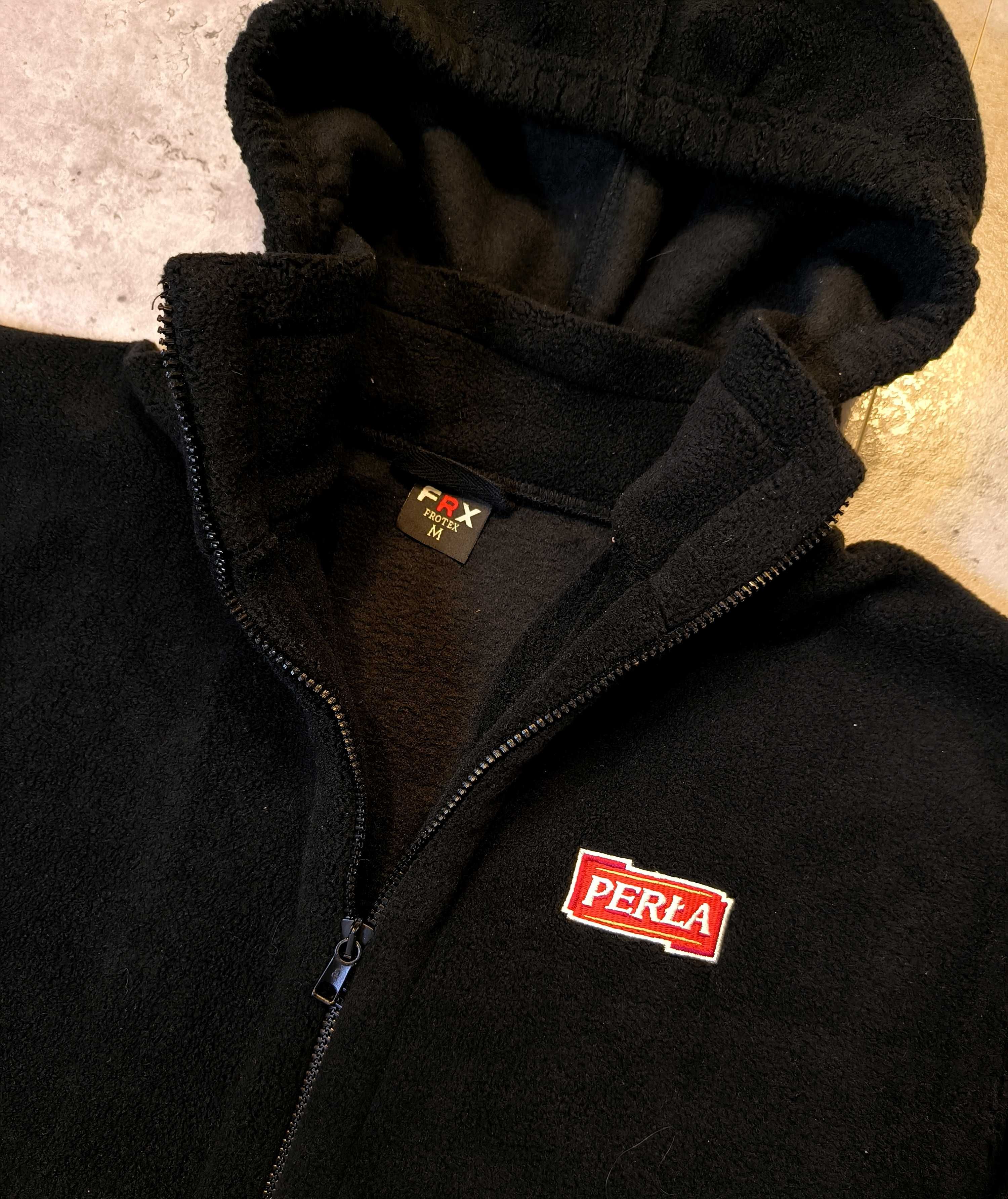 Bluza Rozpinana z Kapturem Perła Zip Hoodie Małe Logo