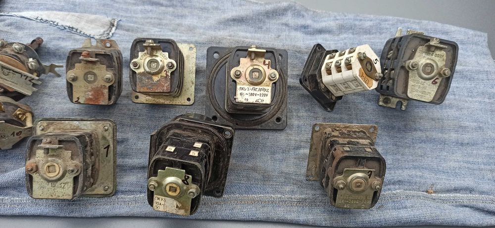 Перемикачі ПКП, ПМФ, МКФ, ПКУ, ПВ, ПП, УП Колодки СССР