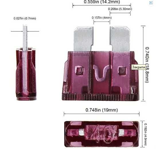 ТОП ПРОПОЗИЦІЯ!Набір автомобільних запобіжників 2–35А у коробці 50,100