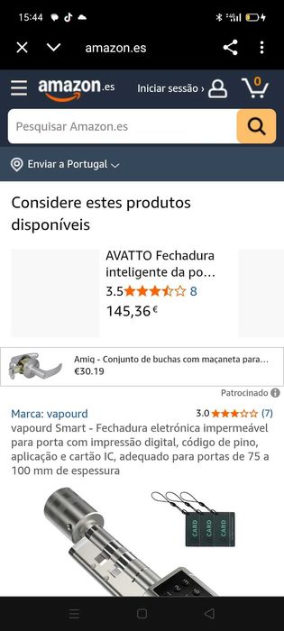 Fechadura inteligente 145€. Oportunidades