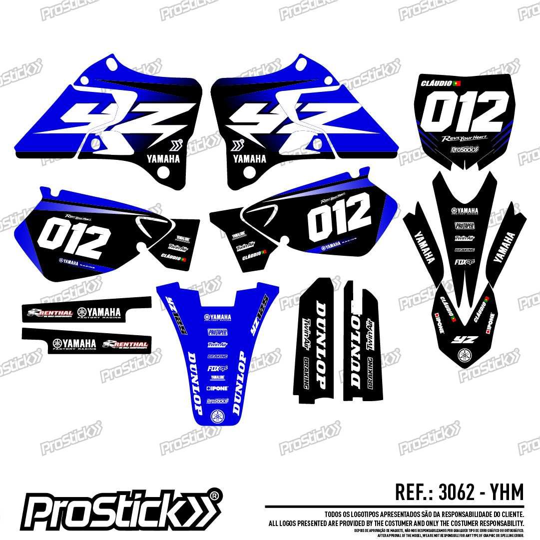 Kit autocolantes YAMAHA YZ 125 250