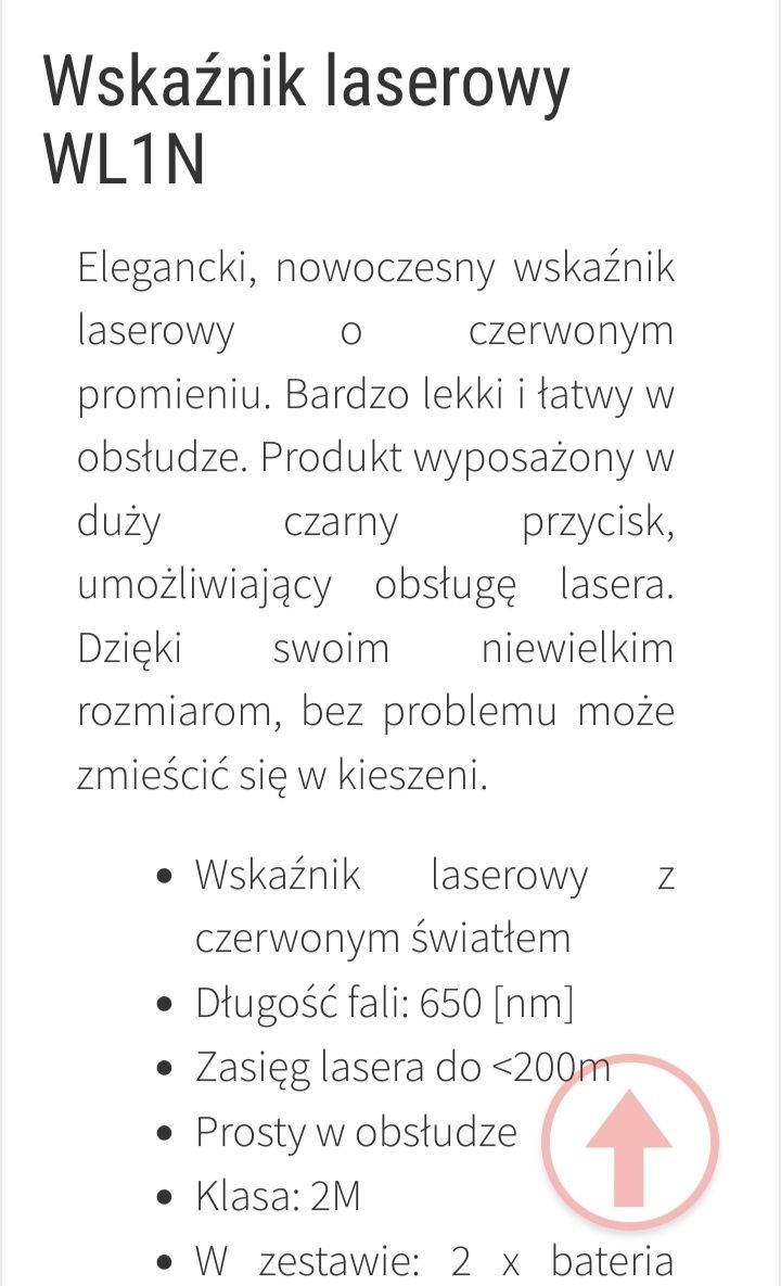 Wskaźnik laserowy WL1N