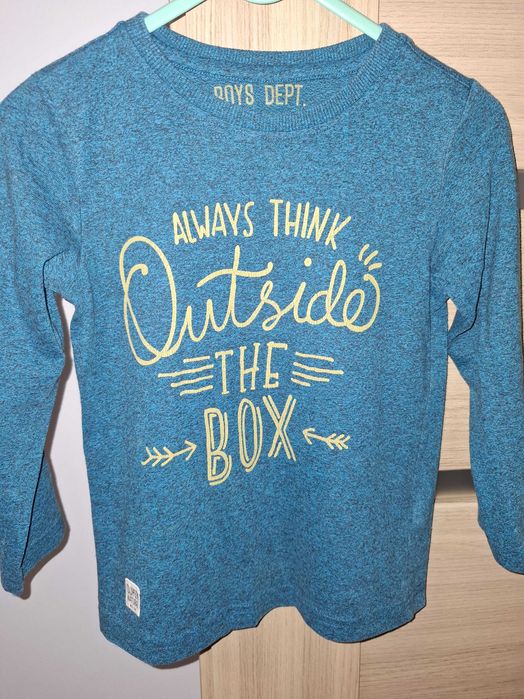 bluza bluzka chłopięca długi rękaw niebieska Reserved rozm. 98