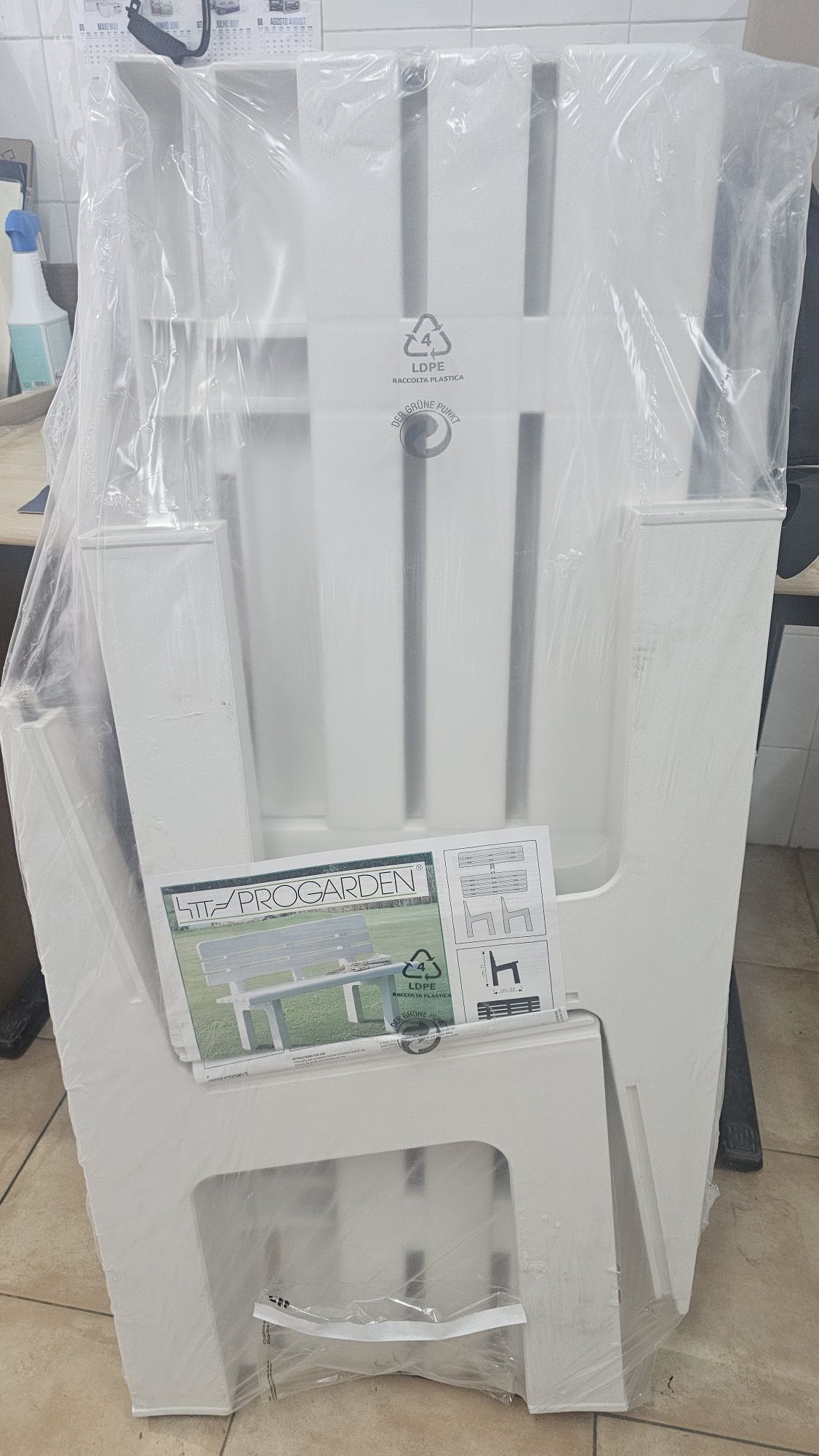 Banco de Jardim IPAE-PROGARDEN Orchidea Branco