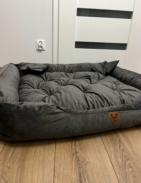 Legowisko welurowe dla psa 120x90 premium fancy dogbed wodoodporne