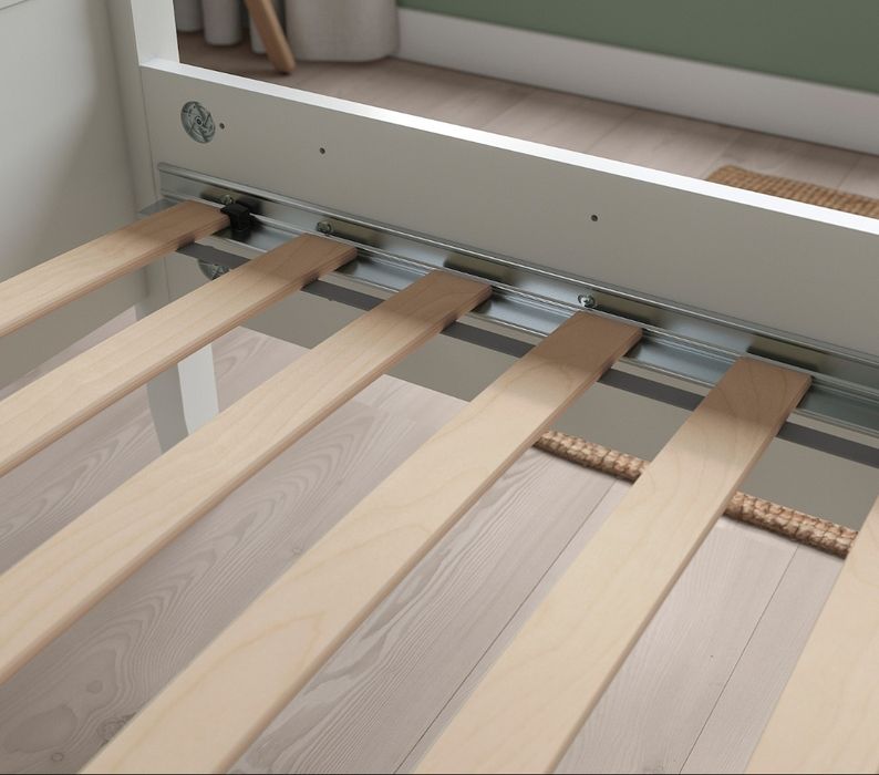 Łóżko MALM 90x200 Ikea + stelaż drewniany