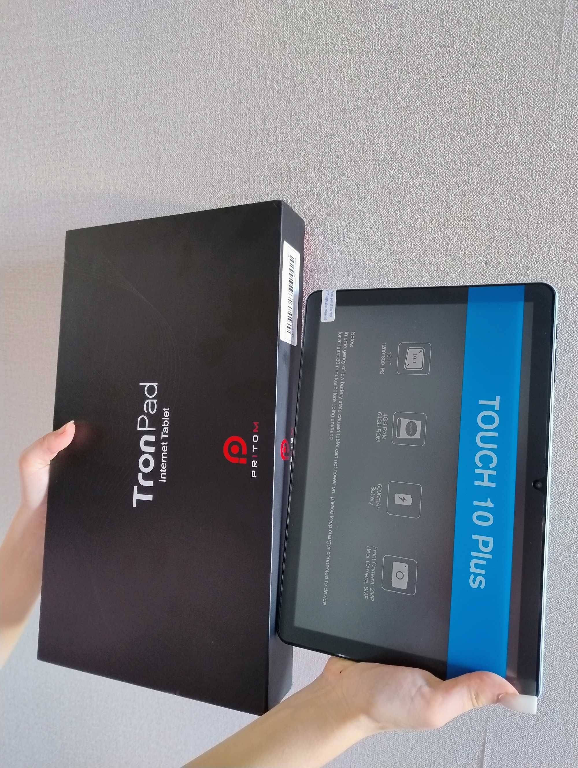 Планшет 10.1" PRITOM TOUCH 10+ 8 ядер | 8 ОЗУ | Android 14 | 6000 мАг