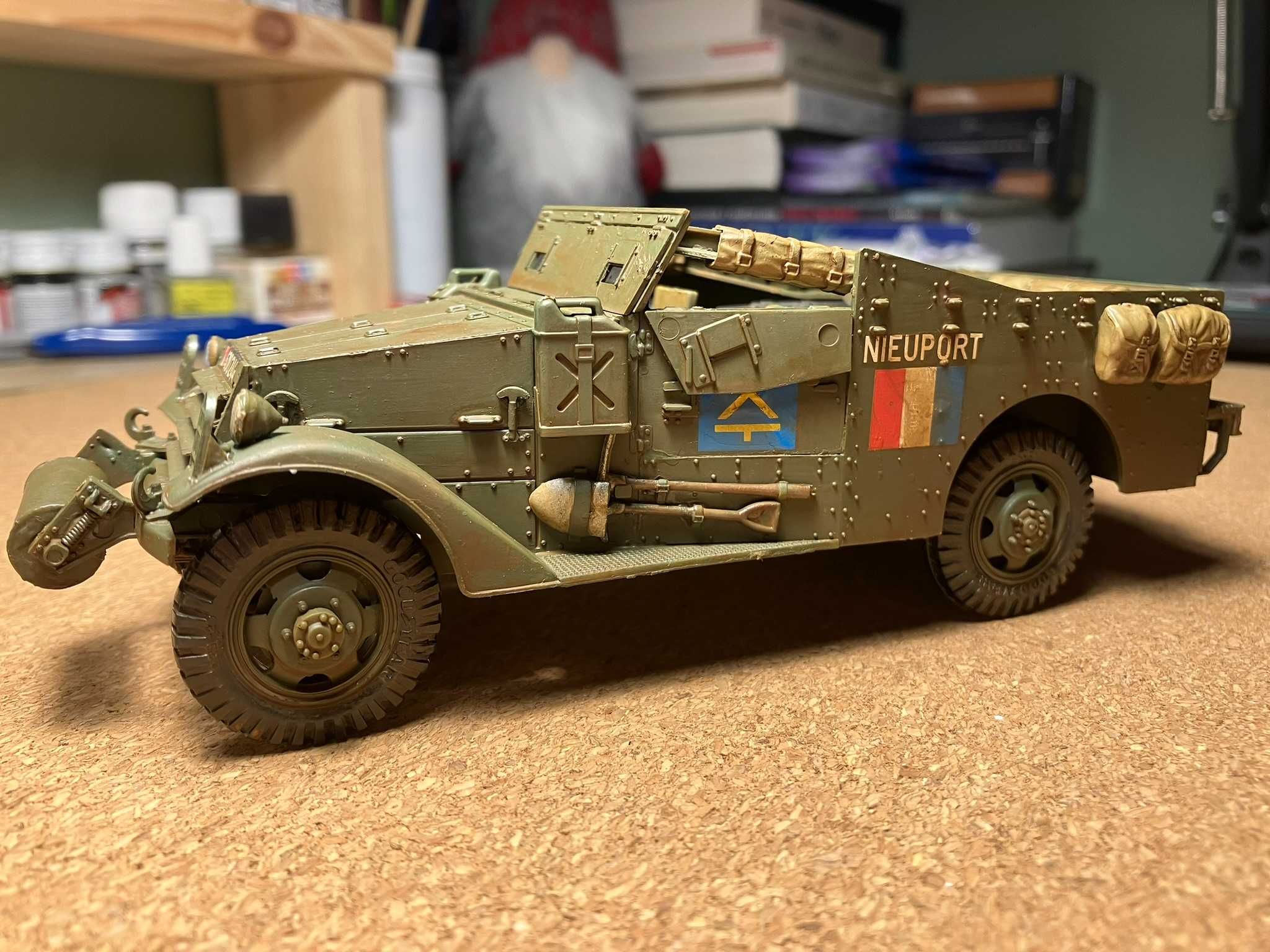 Model do sklejania pojazd M3 Scout Car czołg Zvezda Tamiya Italeri