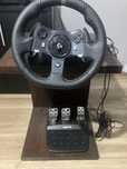 Kierownica logitech g920 z drewnianym stojakiem