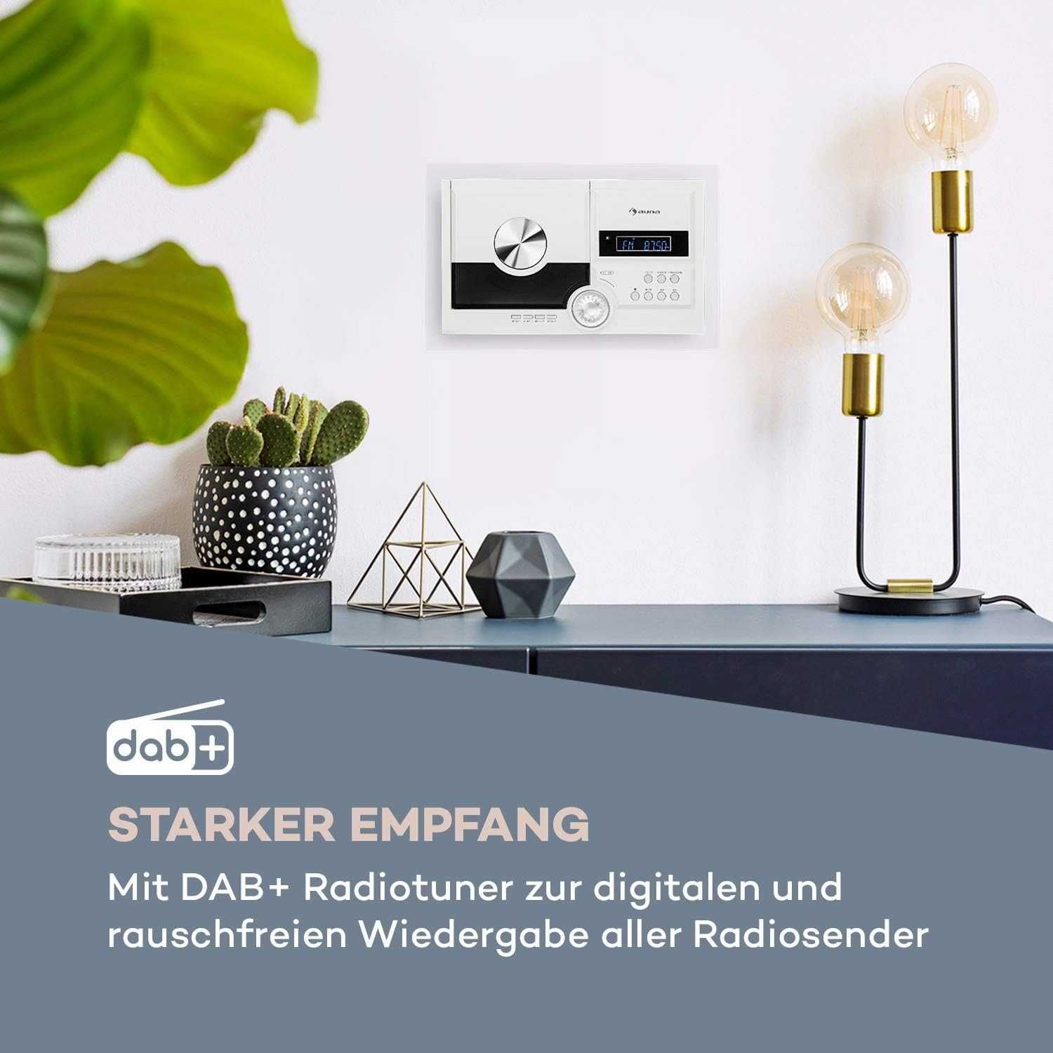 Elegancka Wieża Stereo Auna Sonic DAB+ MP3 USB FM AUX BLUETOOTH Nowa !