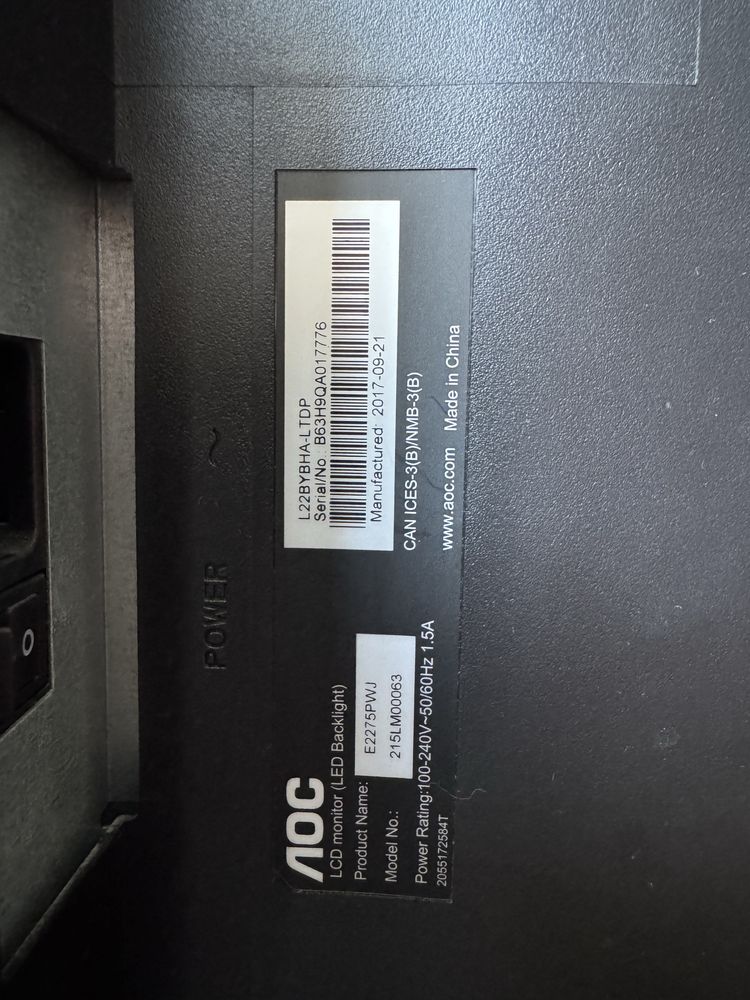 Monitor AOC E2275PWJ