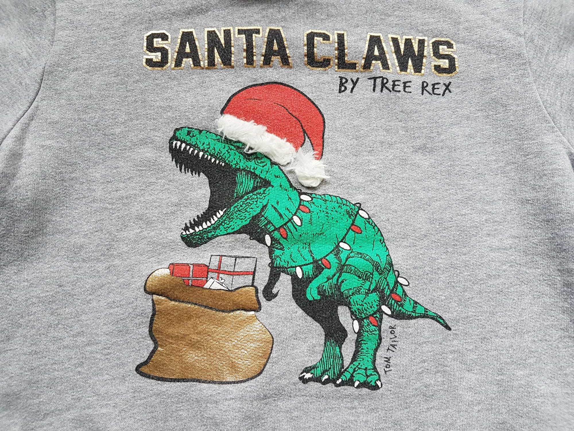 TOM TAILOR bluza Santa Claws by Tree Rex r. 104/110 Dinozaur Mikołaj