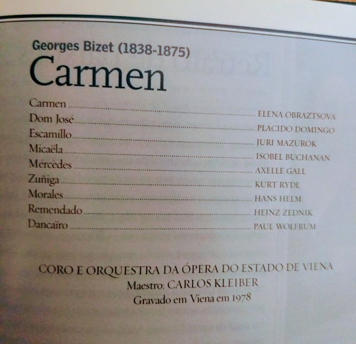 CD Carmen de Georges Bizet (música clássica)
