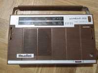 Приемник Домбай-303 коричневый радиоприемник КВ ДВ СВ 1990 г в