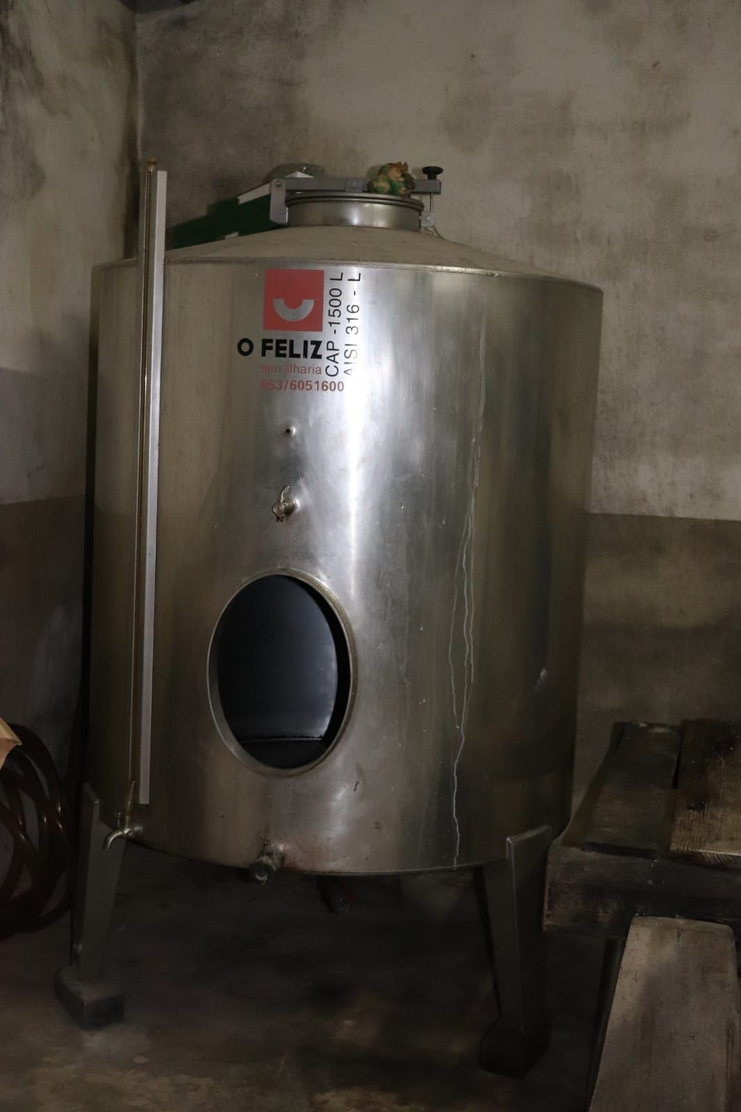 Depósito de Inox de 1500L