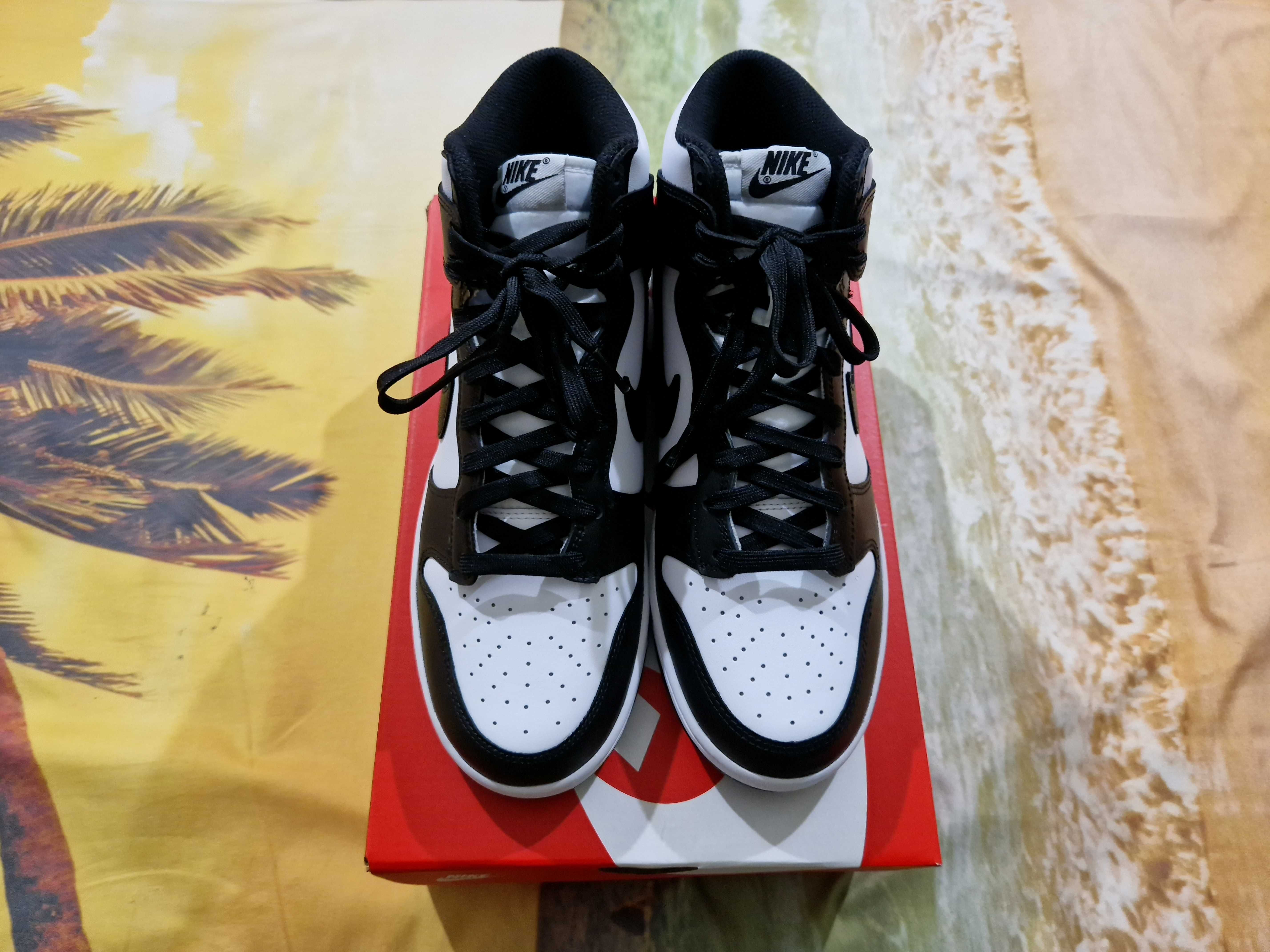 NIKE DUNK HI RETRO High Panda Sneakersy Buty Męskie 42.5/27 cm Orygina