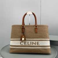 Женская коричневая сумка-тоут Celine сумка шоппер Селин Cabas shopper