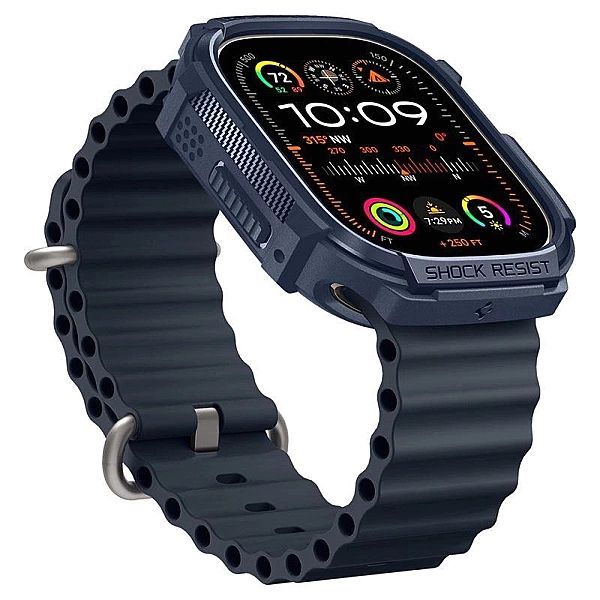 Etui Spigen Rugged Armor na Apple Watch Ultra 1 / 2 (49 mm) - granatow