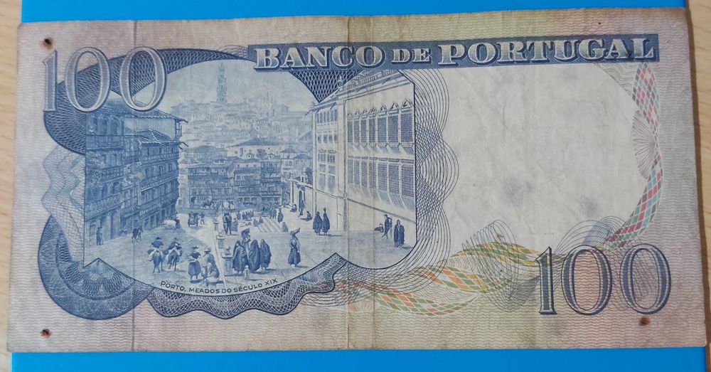 Nota de 100$00 de Portugal, CH 7, Camilo Castelo Branco 1965