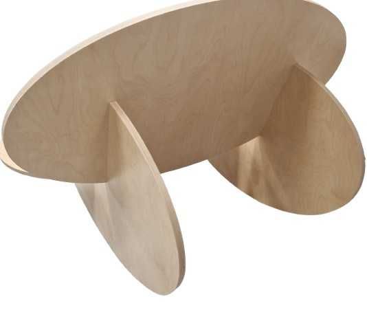 Fotel bujany ze sklejki