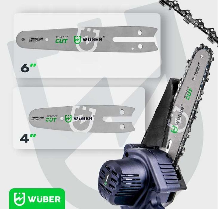 ZESTAW XXL Piła Gałęziowa WUBER + Wysięgnik 250cm Akumulatorowa Nowa