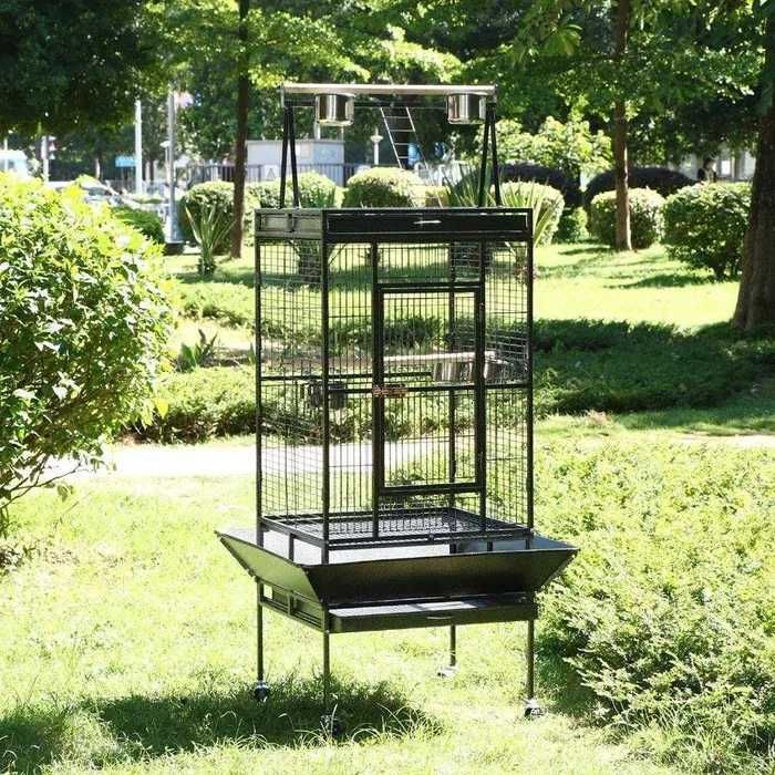 NOVO! Gaiola para Papagaio Com Poleiro