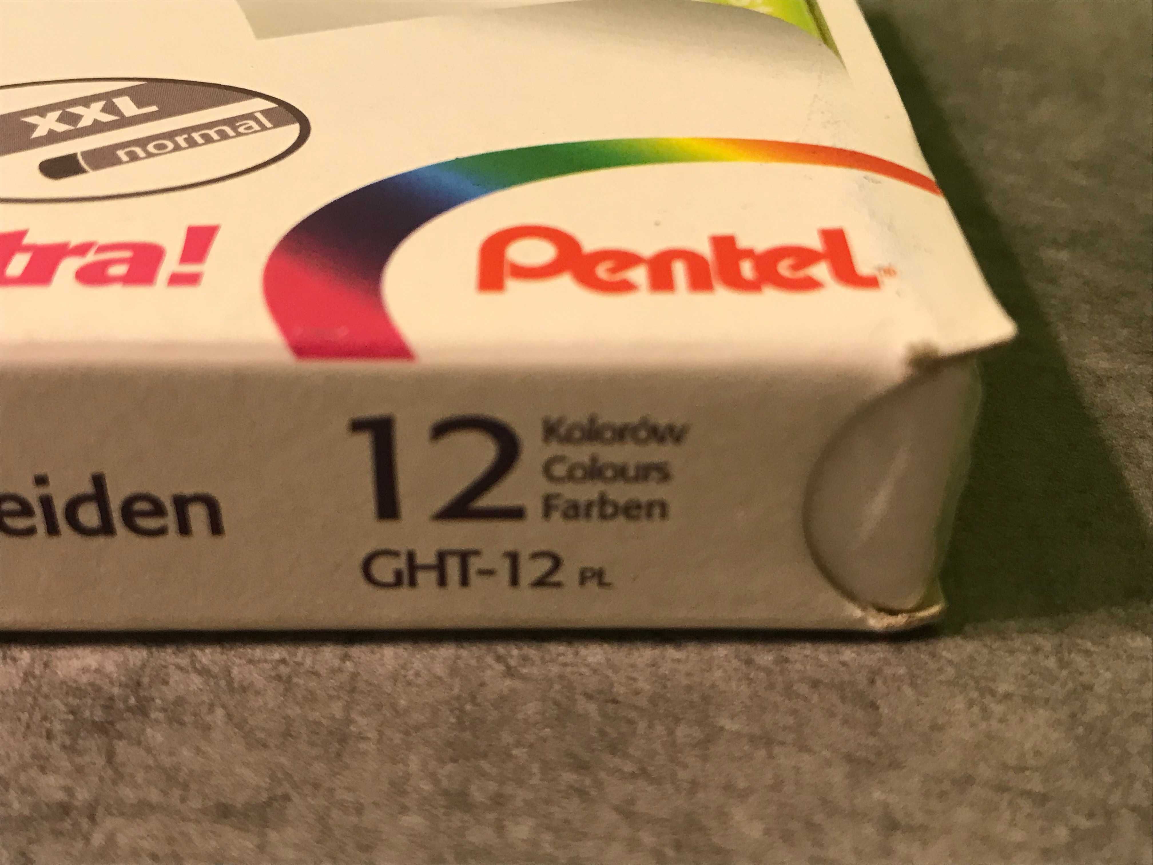 Kredki pastele Pentel XXL 12 sztuk, nowe zafoliowane