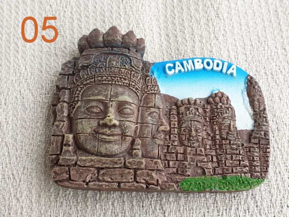 Kambodża, Cambodia - Magnes ,Magnez na lodówkę