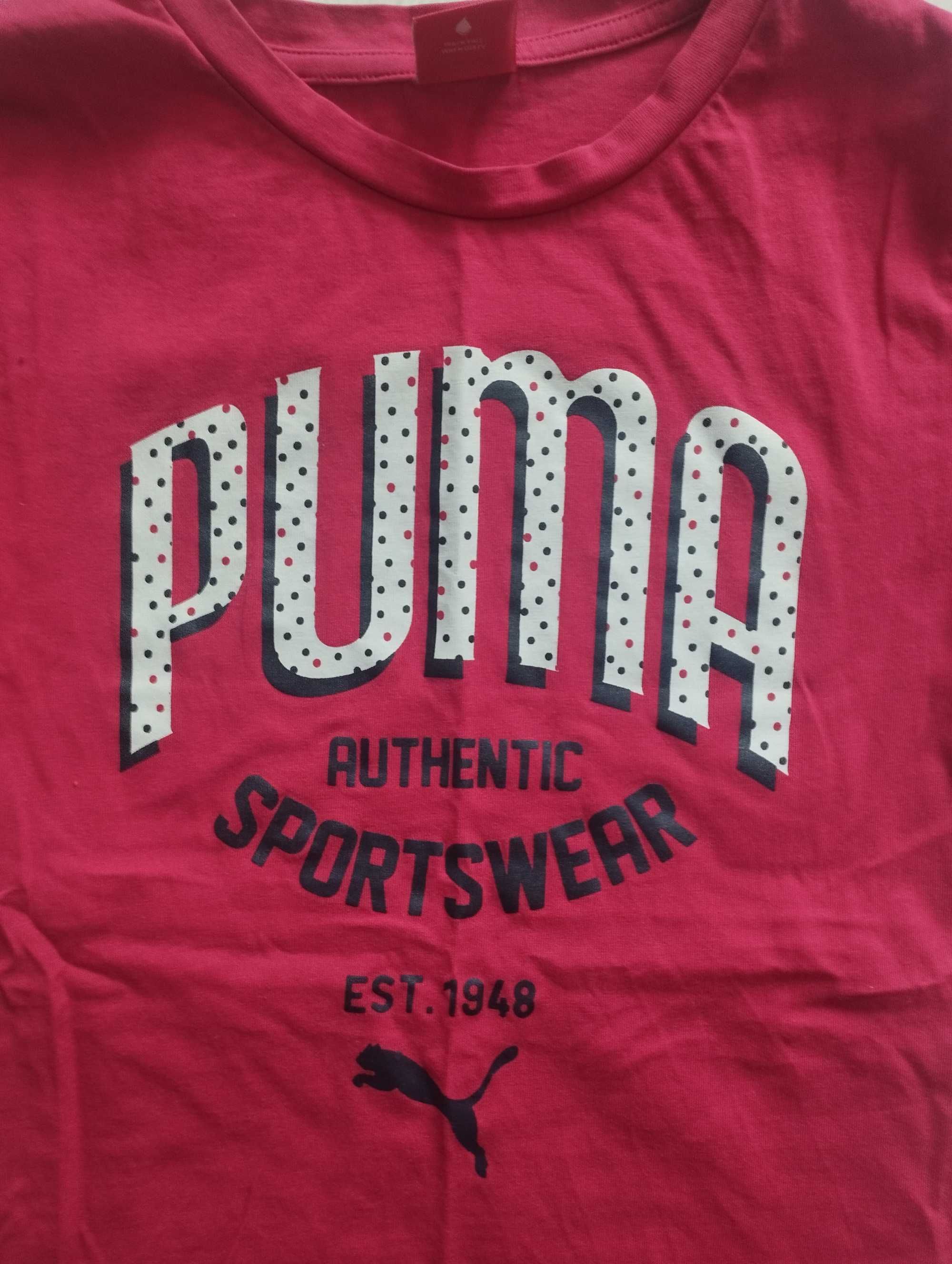 Puma różowa koszulka t-shirt r. Xs