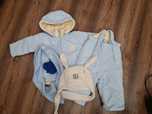 Kurtka zimowa zestaw śniegowy Winter ciepły jacket
W pasie i przy kapt