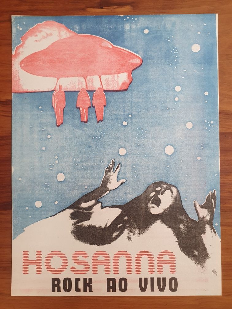 Poster anos 70 Hosanna Rock Português