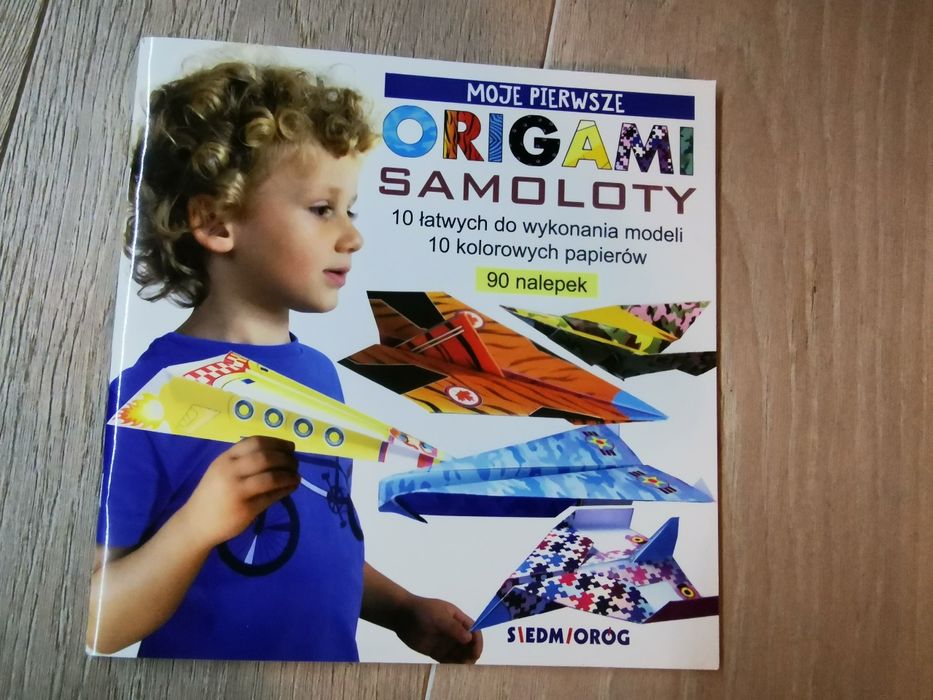 Origami samoloty książeczka do zabawy