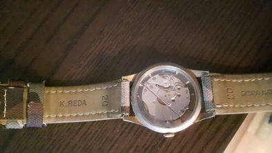 Stary, szwajcarski zegarek mechaniczny Fero. Wojskowy design.