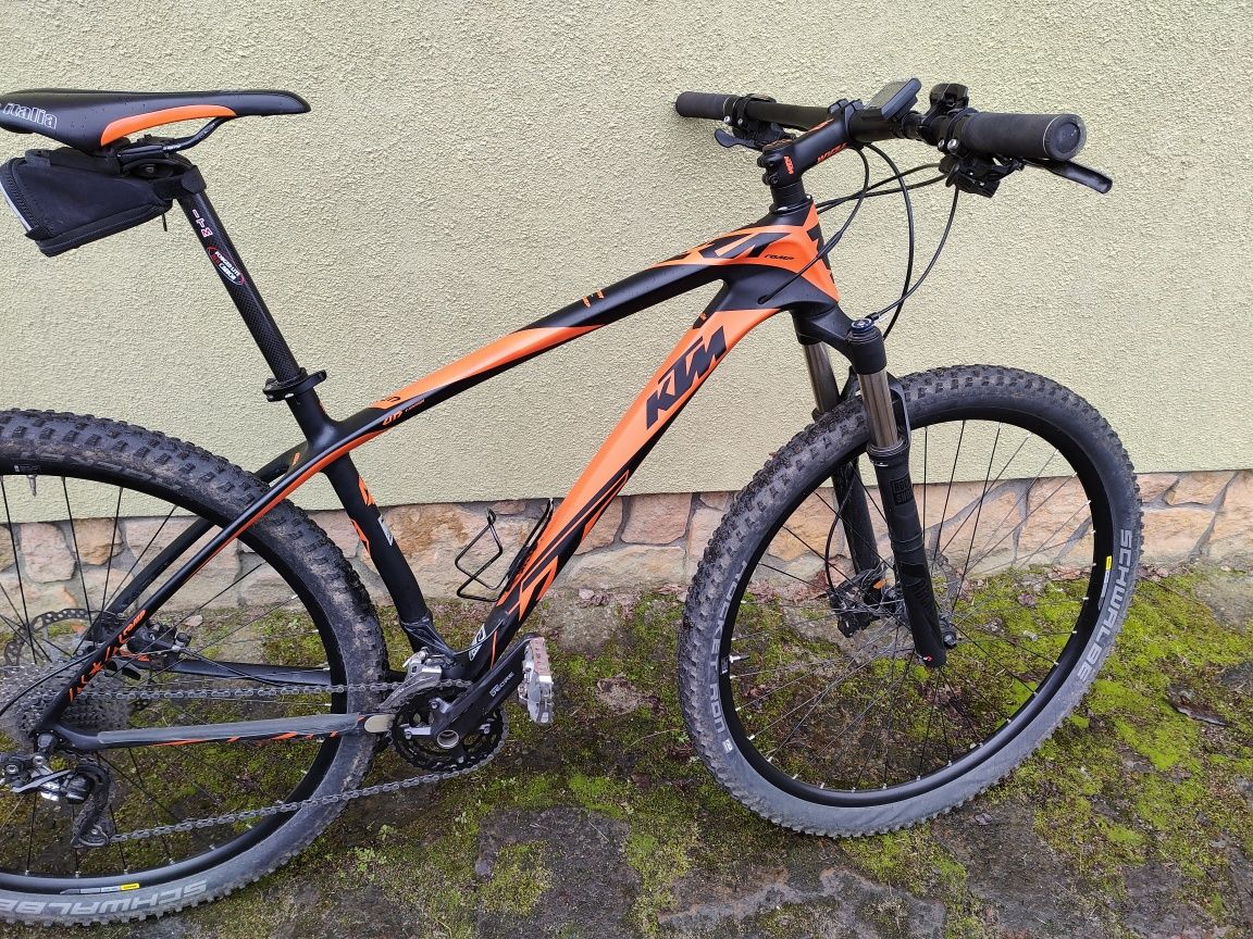 Rower MTB KTM, karbon, XT