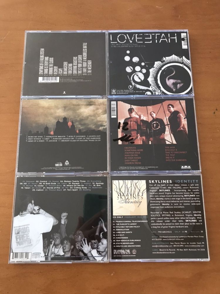 CD’s de Hardcore x Straight Edge x