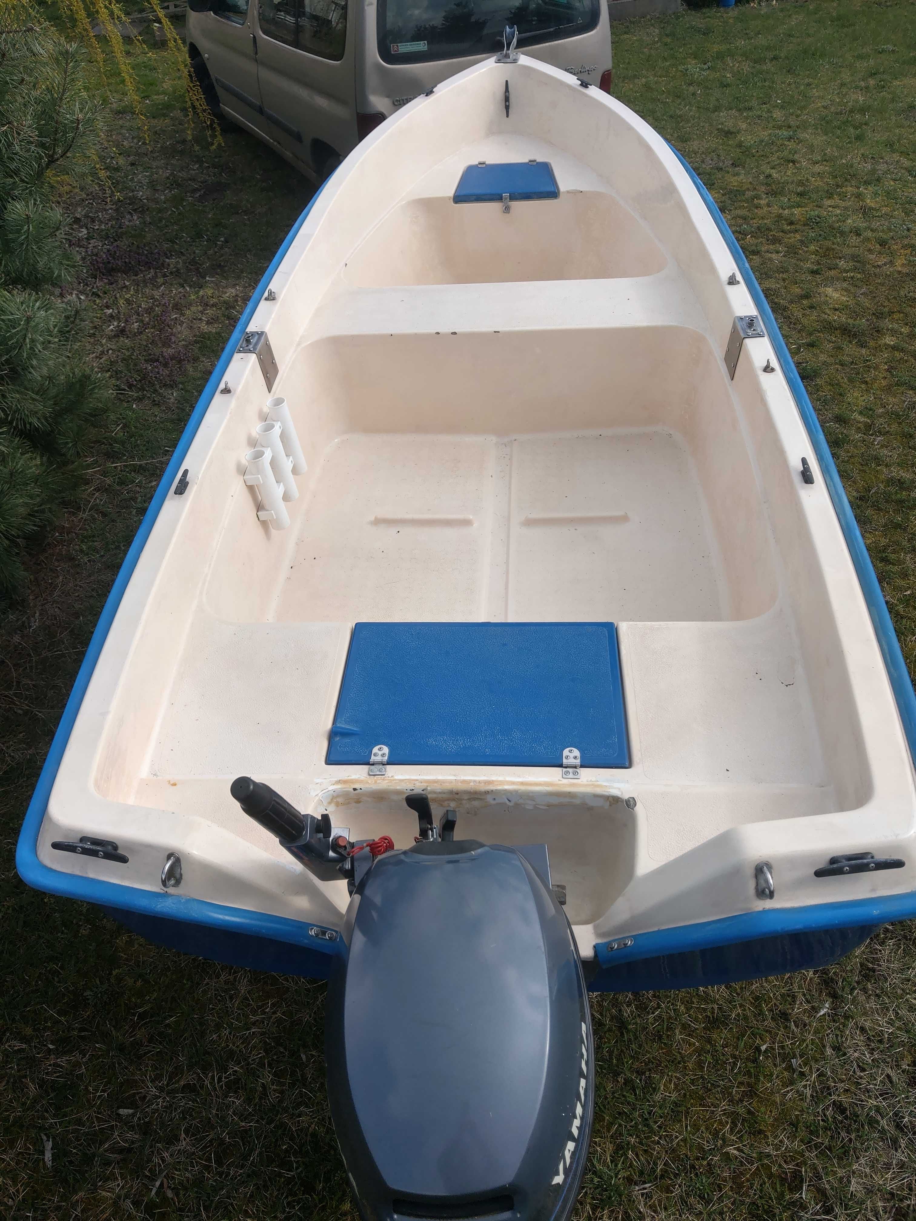 duża łódź łódka wędkarska motorowa Michał Milex 4,05 x 1,60 przepiękna