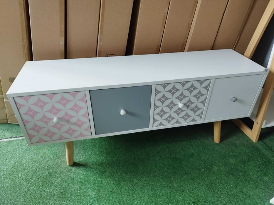 Śliczna komoda z szufladkami RETRO kolorowa 110cm