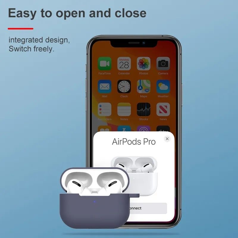 Etui na słuchawki Uniq do AirPods Pro fioletowe