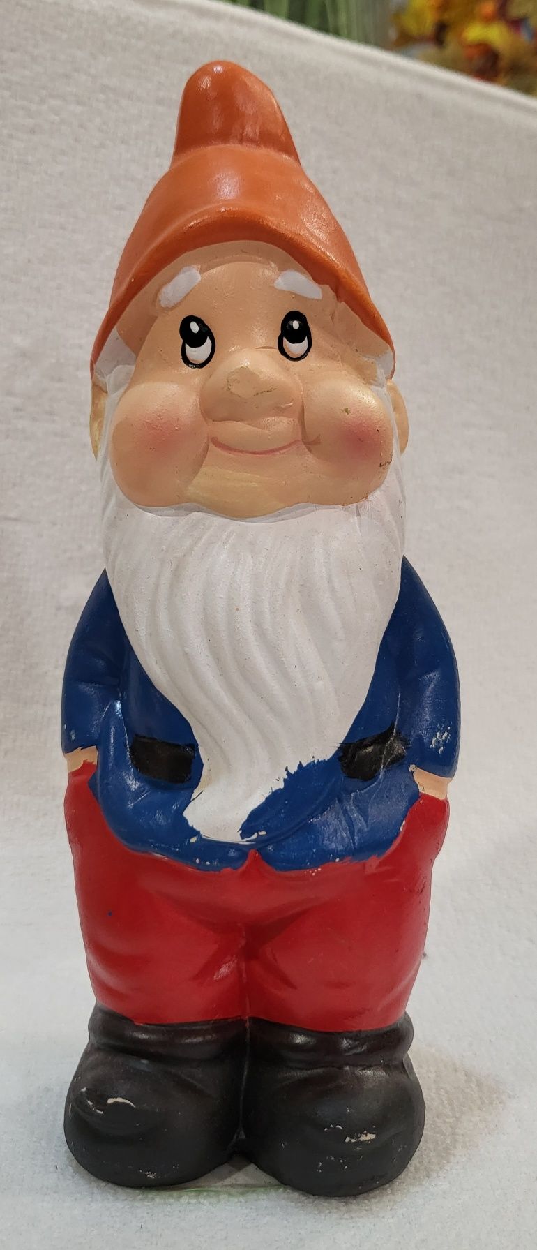 Krasnal Ogrodowy Ceramiczny o Wysokości 19cm - 4 Rodzaje