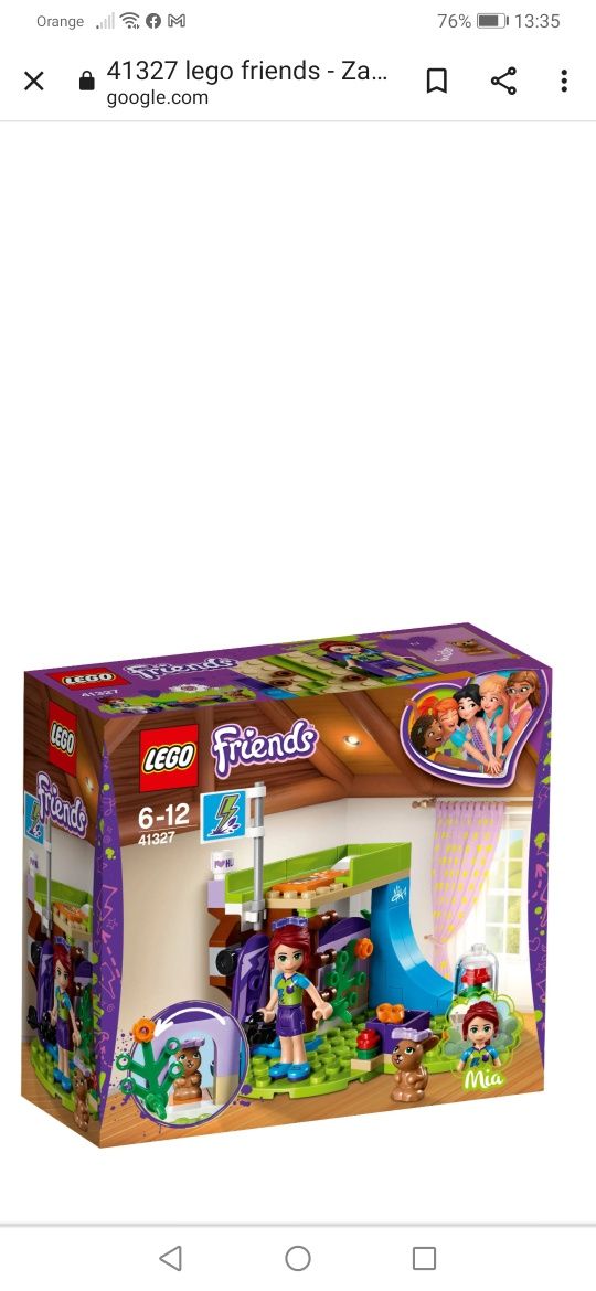 Lego friends 41327 sypialnia Mii