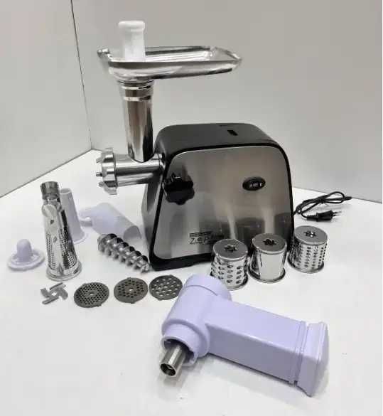 ХИТ! Электро мясорубка с соковыжималкой и шинковкой Zepline ZP-203