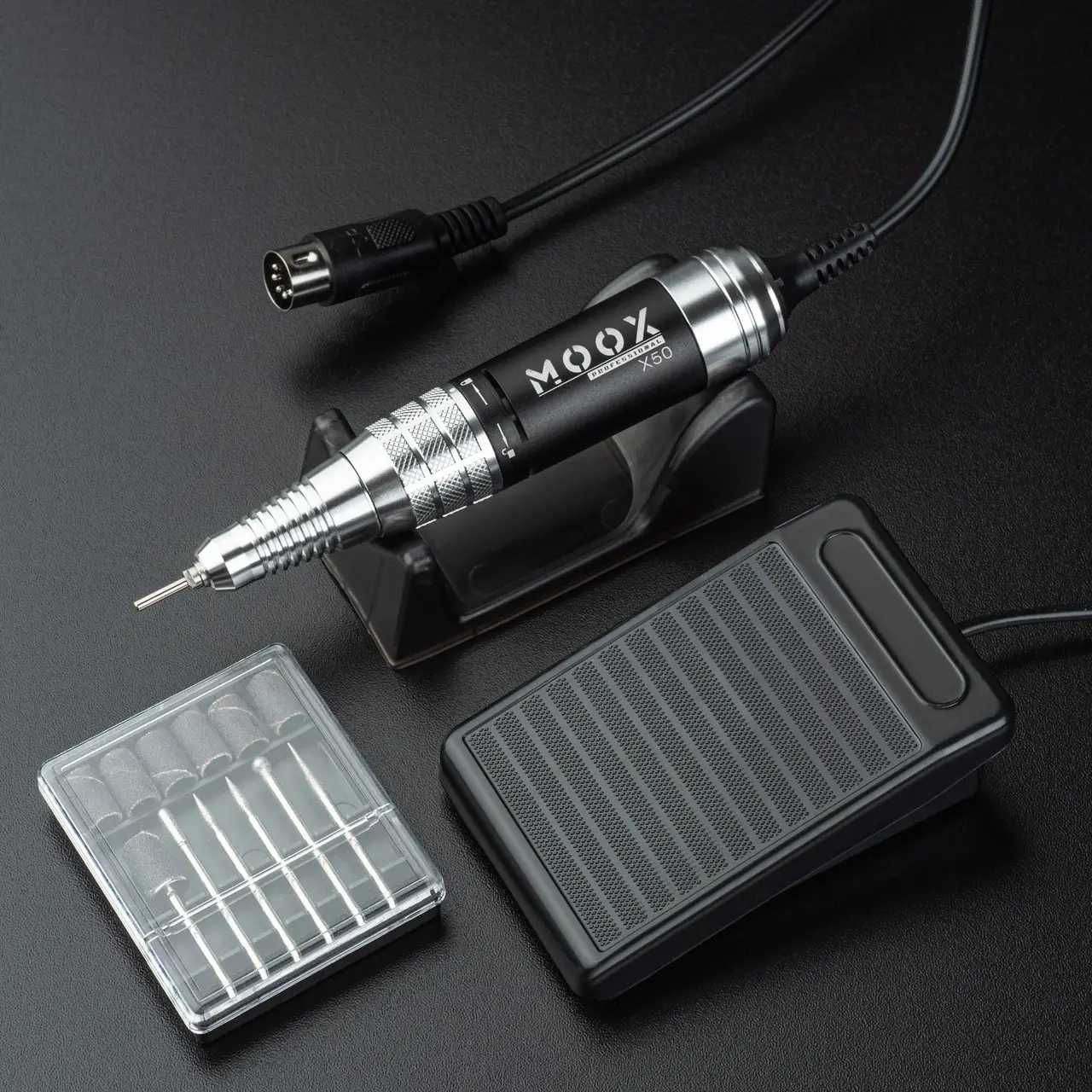 Фрезер для манікюру та педикюру MOOX X550 50000 об/хв 70W Білий