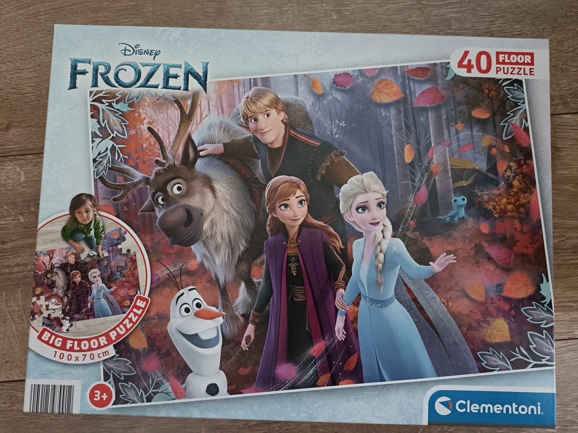 Puzzle podłogowe duże Frozen 40 elementów