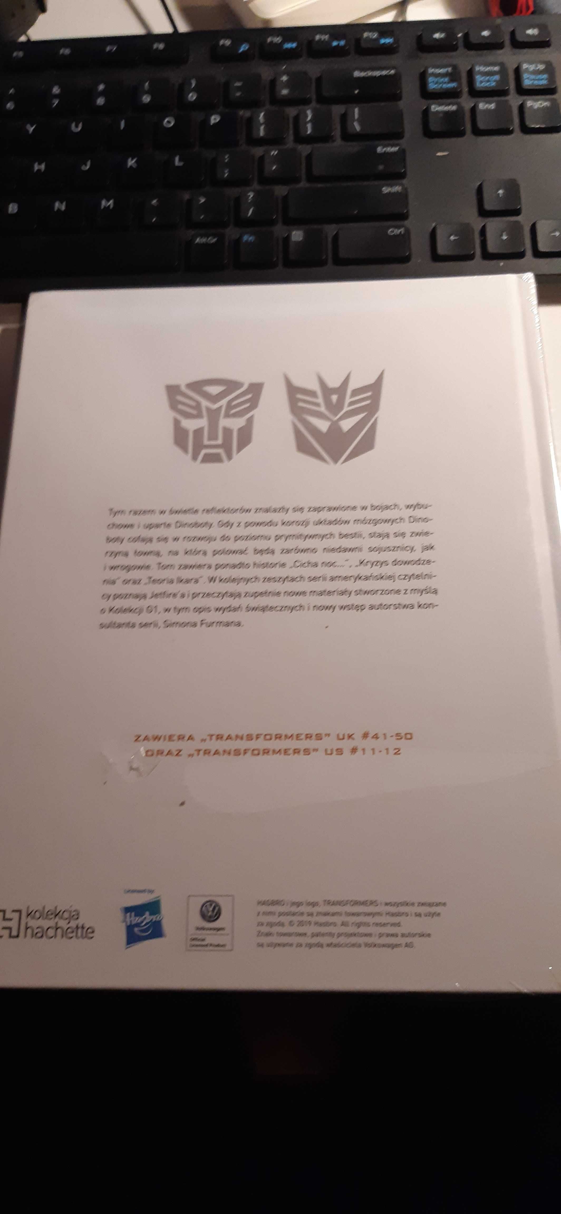 Nowy komiks Transformers TOM 3 Polowanie na dinoboty folia