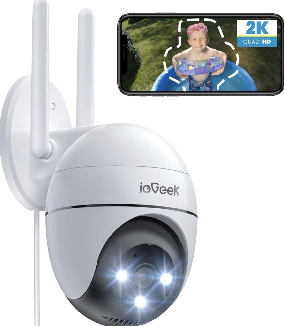Camera video vigilância WiFi 2k 360
