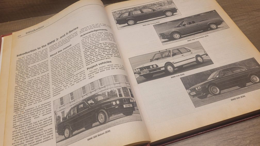Książka HAYNES BMW E30, E28 i E34 Naprawa i serwis Manual