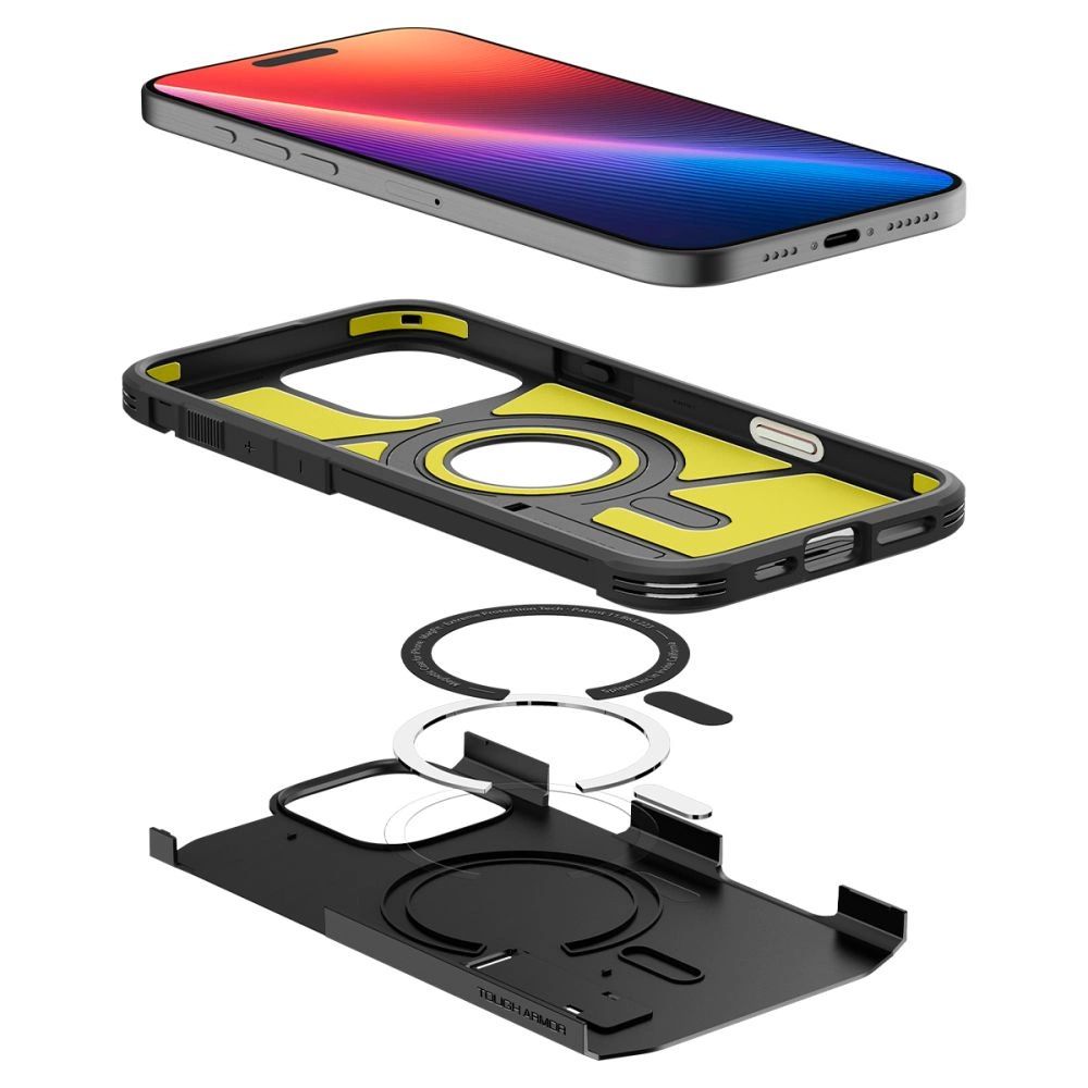 Etui Spigen Tough Armor "T" MagSafe na iPhone 16 Pro Max - czarne