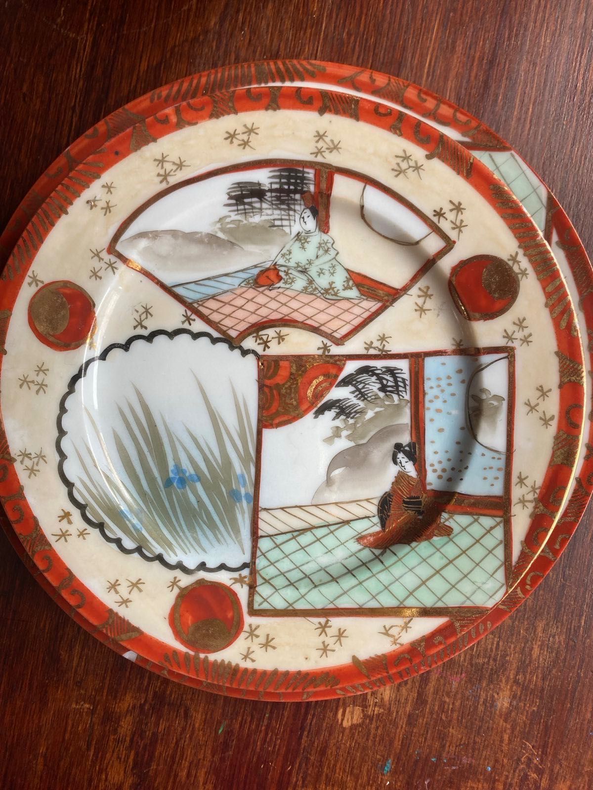 Serviço de chá em porcelana estilo japonês